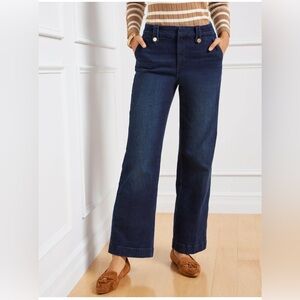 Talbots Dark Blue Wide Leg Jeans